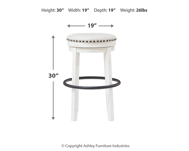 Valebeck Tall UPH Swivel Stool (1/CN) Factory Furniture Mattress & More - Online or In-Store at our Phillipsburg Location Serving Dayton, Eaton, and Greenville. Shop Now.