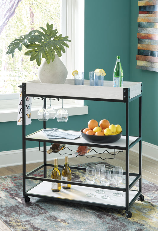 Bayflynn Bar Cart Factory Furniture Mattress & More - Online or In-Store at our Phillipsburg Location Serving Dayton, Eaton, and Greenville. Shop Now.