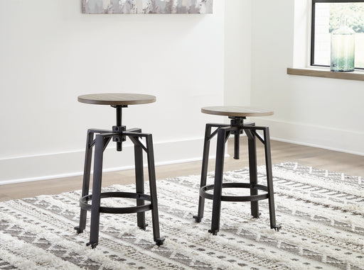 Lesterton Swivel Stool (2/CN) Factory Furniture Mattress & More - Online or In-Store at our Phillipsburg Location Serving Dayton, Eaton, and Greenville. Shop Now.