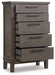 Hallanden Five Drawer Chest Factory Furniture Mattress & More - Online or In-Store at our Phillipsburg Location Serving Dayton, Eaton, and Greenville. Shop Now.