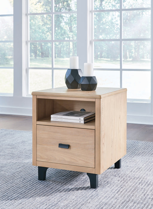 Freslowe Rectangular End Table Factory Furniture Mattress & More - Online or In-Store at our Phillipsburg Location Serving Dayton, Eaton, and Greenville. Shop Now.