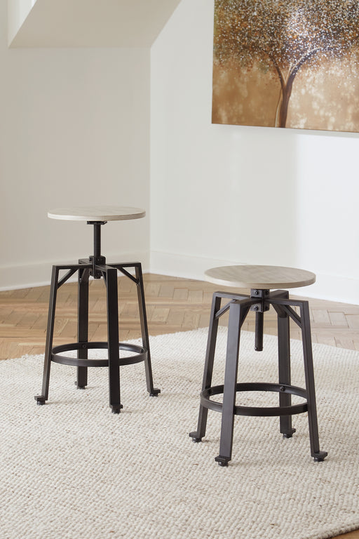 Karisslyn Swivel Stool (2/CN) Factory Furniture Mattress & More - Online or In-Store at our Phillipsburg Location Serving Dayton, Eaton, and Greenville. Shop Now.