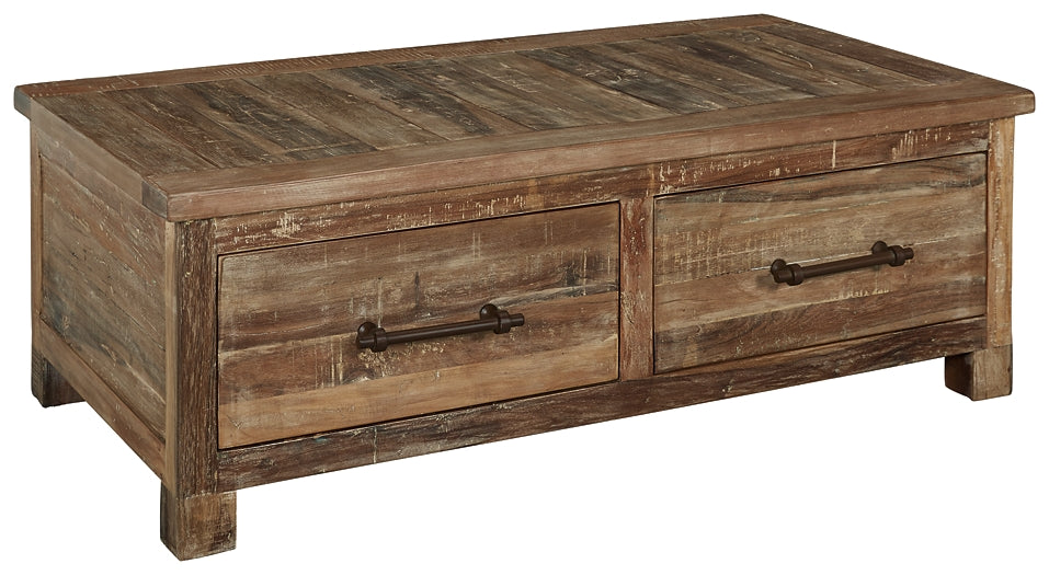 Randale Cocktail Table with Storage Factory Furniture Mattress & More - Online or In-Store at our Phillipsburg Location Serving Dayton, Eaton, and Greenville. Shop Now.