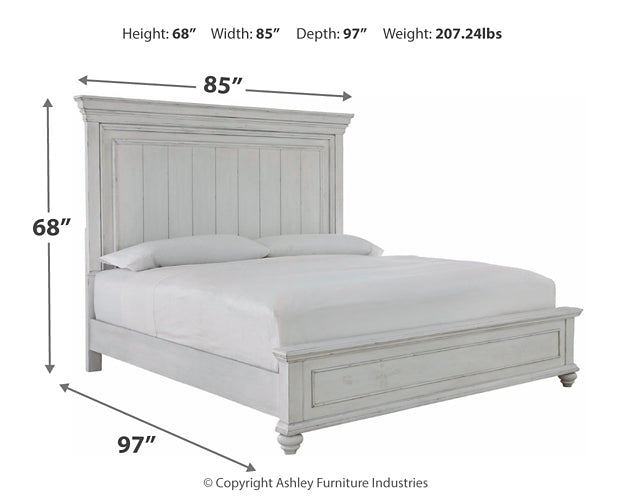 Kanwyn Queen Panel Bed with Mirrored Dresser Factory Furniture Mattress & More - Online or In-Store at our Phillipsburg Location Serving Dayton, Eaton, and Greenville. Shop Now.