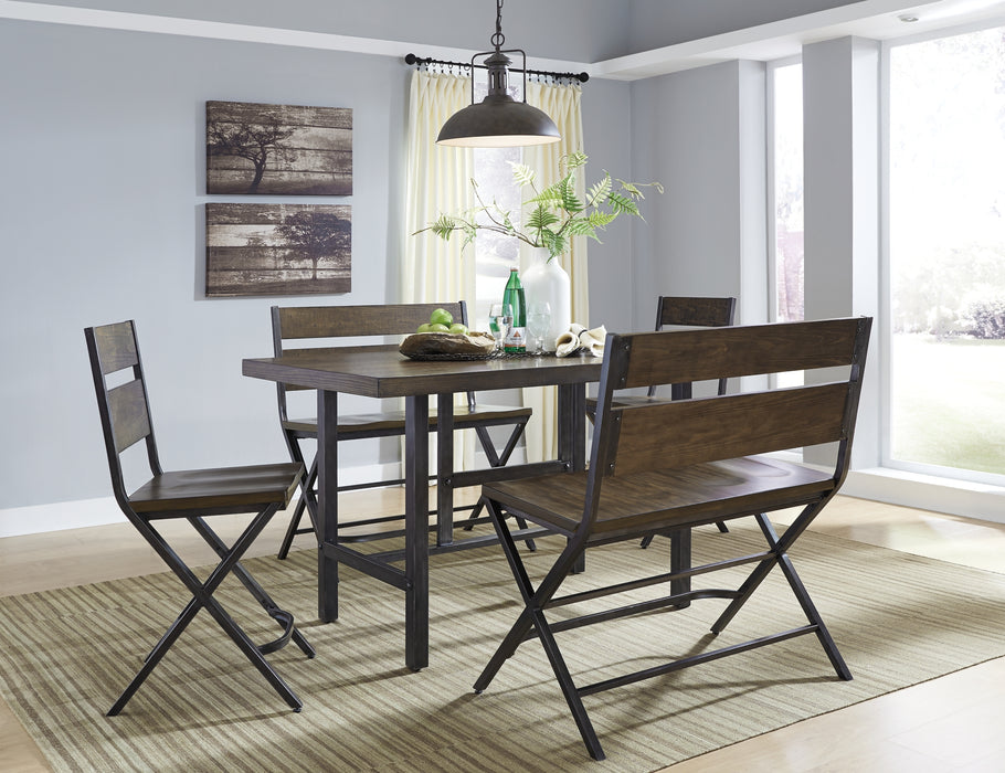Kavara Counter Height Dining Table and 2 Barstools and 2 Benches Factory Furniture Mattress & More - Online or In-Store at our Phillipsburg Location Serving Dayton, Eaton, and Greenville. Shop Now.