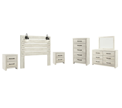 Cambeck Queen Panel Headboard with Mirrored Dresser, Chest and 2 Nightstands Factory Furniture Mattress & More - Online or In-Store at our Phillipsburg Location Serving Dayton, Eaton, and Greenville. Shop Now.