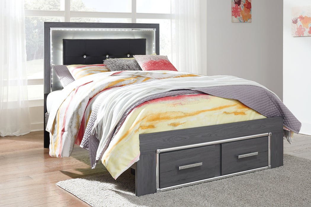 Lodanna Full Panel Bed with 2 Storage Drawers with Mirrored Dresser and 2 Nightstands Factory Furniture Mattress & More - Online or In-Store at our Phillipsburg Location Serving Dayton, Eaton, and Greenville. Shop Now.