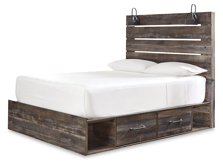 Drystan King Panel Bed with Mirrored Dresser, Chest and 2 Nightstands Factory Furniture Mattress & More - Online or In-Store at our Phillipsburg Location Serving Dayton, Eaton, and Greenville. Shop Now.