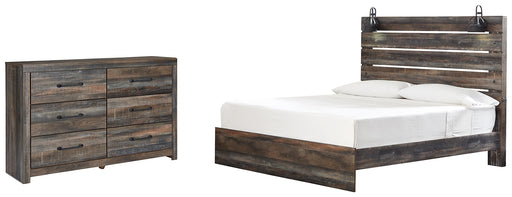 Drystan King Panel Bed with Dresser Factory Furniture Mattress & More - Online or In-Store at our Phillipsburg Location Serving Dayton, Eaton, and Greenville. Shop Now.