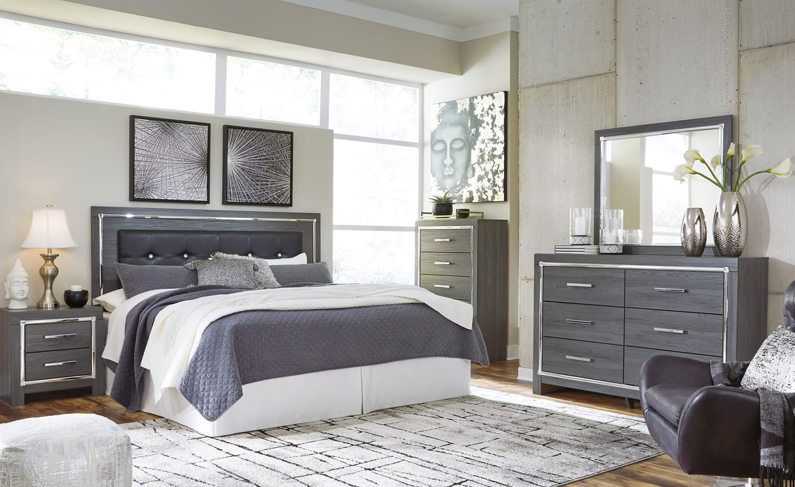Lodanna King/California King Upholstered Panel Headboard with Mirrored Dresser, Chest and 2 Nightstands Factory Furniture Mattress & More - Online or In-Store at our Phillipsburg Location Serving Dayton, Eaton, and Greenville. Shop Now.
