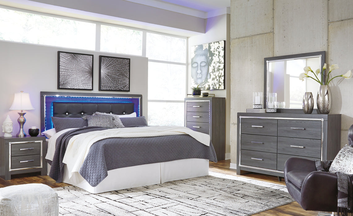 Lodanna King/California King Upholstered Panel Headboard with Mirrored Dresser and 2 Nightstands Factory Furniture Mattress & More - Online or In-Store at our Phillipsburg Location Serving Dayton, Eaton, and Greenville. Shop Now.