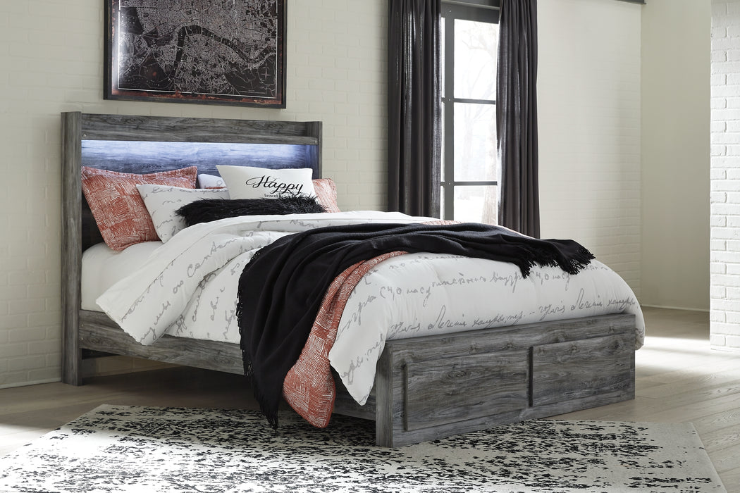 Baystorm Queen Panel Bed with 2 Storage Drawers with Dresser Factory Furniture Mattress & More - Online or In-Store at our Phillipsburg Location Serving Dayton, Eaton, and Greenville. Shop Now.