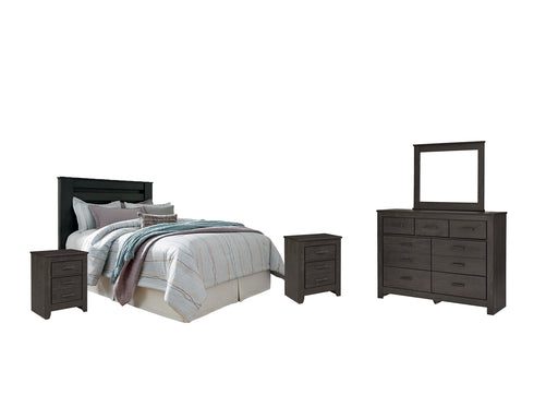 Brinxton King/California King Panel Headboard with Mirrored Dresser and 2 Nightstands Factory Furniture Mattress & More - Online or In-Store at our Phillipsburg Location Serving Dayton, Eaton, and Greenville. Shop Now.