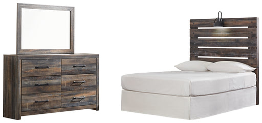 Drystan Full Panel Headboard with Mirrored Dresser Factory Furniture Mattress & More - Online or In-Store at our Phillipsburg Location Serving Dayton, Eaton, and Greenville. Shop Now.