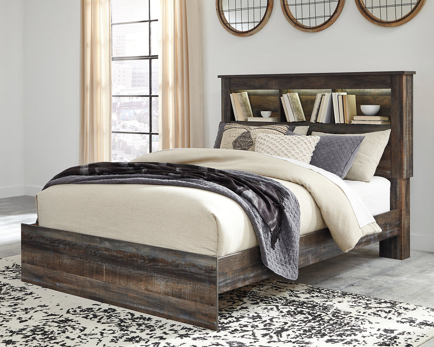 Drystan Queen Bookcase Bed with Mirrored Dresser, Chest and Nightstand Factory Furniture Mattress & More - Online or In-Store at our Phillipsburg Location Serving Dayton, Eaton, and Greenville. Shop Now.