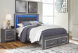 Lodanna Queen Panel Bed with 2 Storage Drawers with Dresser Factory Furniture Mattress & More - Online or In-Store at our Phillipsburg Location Serving Dayton, Eaton, and Greenville. Shop Now.