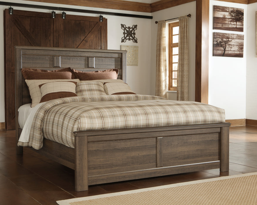 Juararo Queen Panel Bed with Mirrored Dresser and Chest Factory Furniture Mattress & More - Online or In-Store at our Phillipsburg Location Serving Dayton, Eaton, and Greenville. Shop Now.