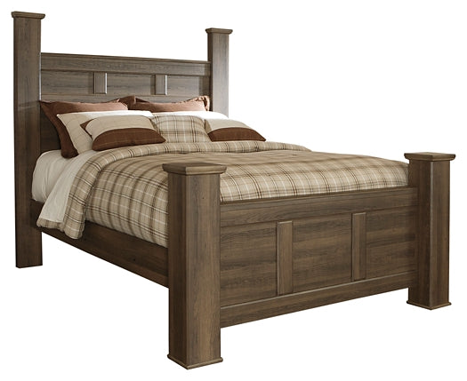 Juararo Queen Poster Bed with Dresser Factory Furniture Mattress & More - Online or In-Store at our Phillipsburg Location Serving Dayton, Eaton, and Greenville. Shop Now.