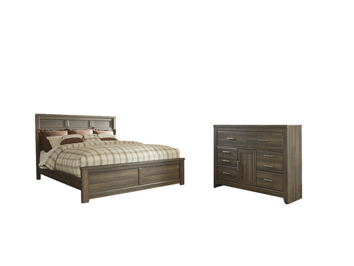 Juararo California King Panel Bed with Dresser Factory Furniture Mattress & More - Online or In-Store at our Phillipsburg Location Serving Dayton, Eaton, and Greenville. Shop Now.
