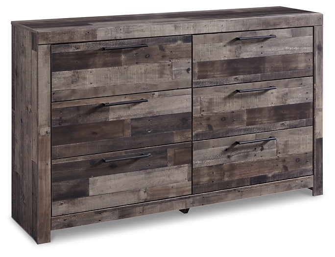 Derekson King Panel Bed with 2 Storage Drawers with Dresser Factory Furniture Mattress & More - Online or In-Store at our Phillipsburg Location Serving Dayton, Eaton, and Greenville. Shop Now.