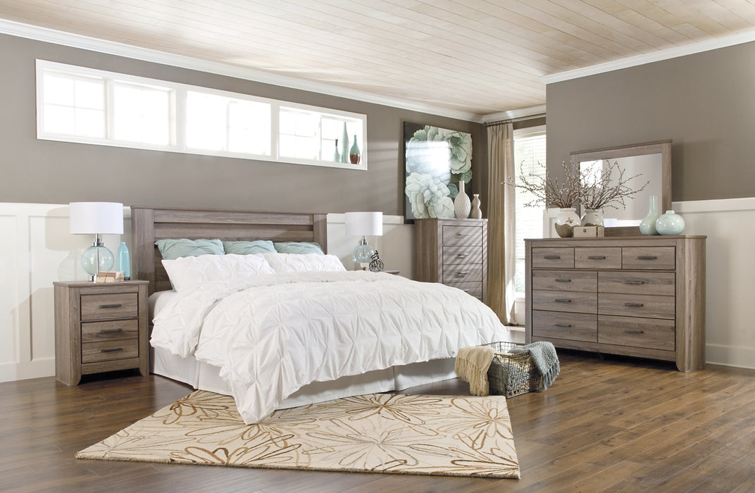 Zelen King/California King Panel Headboard with Mirrored Dresser, Chest and 2 Nightstands Factory Furniture Mattress & More - Online or In-Store at our Phillipsburg Location Serving Dayton, Eaton, and Greenville. Shop Now.