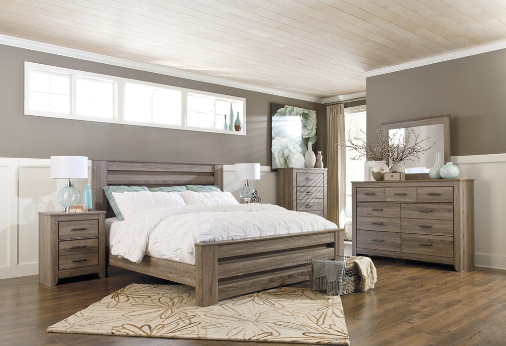 Zelen King Panel Bed with Mirrored Dresser, Chest and 2 Nightstands Factory Furniture Mattress & More - Online or In-Store at our Phillipsburg Location Serving Dayton, Eaton, and Greenville. Shop Now.