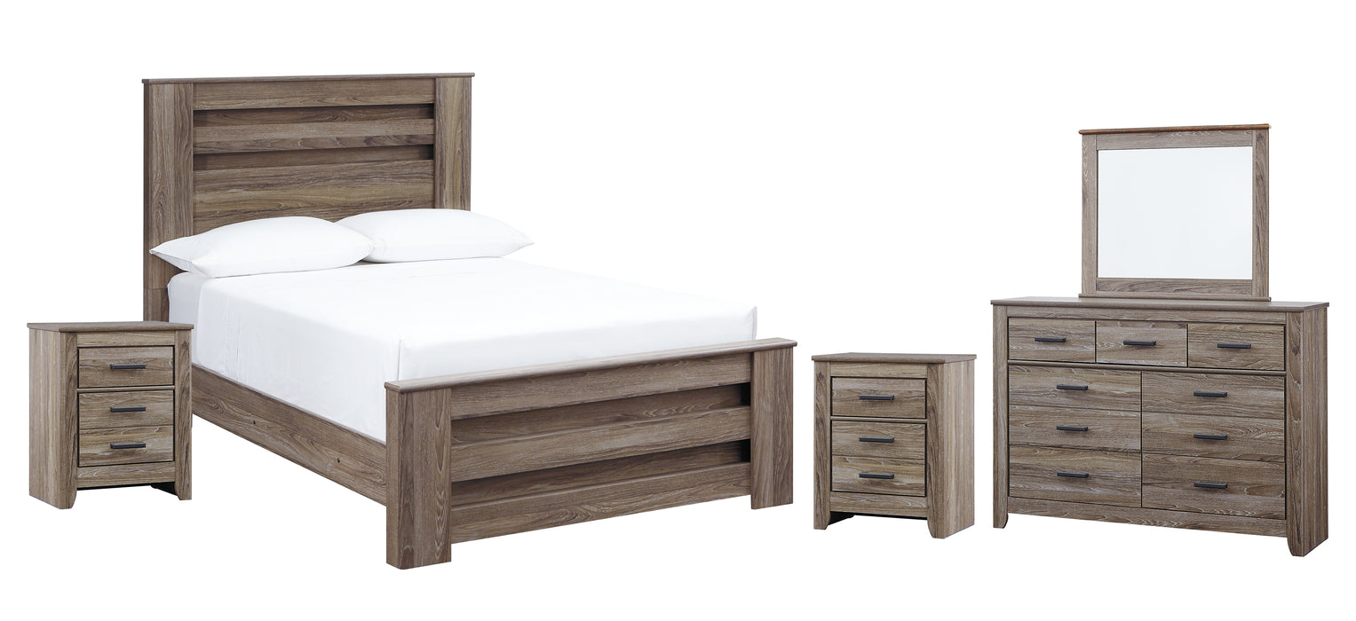 Zelen Full Panel Bed with Mirrored Dresser and 2 Nightstands Factory Furniture Mattress & More - Online or In-Store at our Phillipsburg Location Serving Dayton, Eaton, and Greenville. Shop Now.