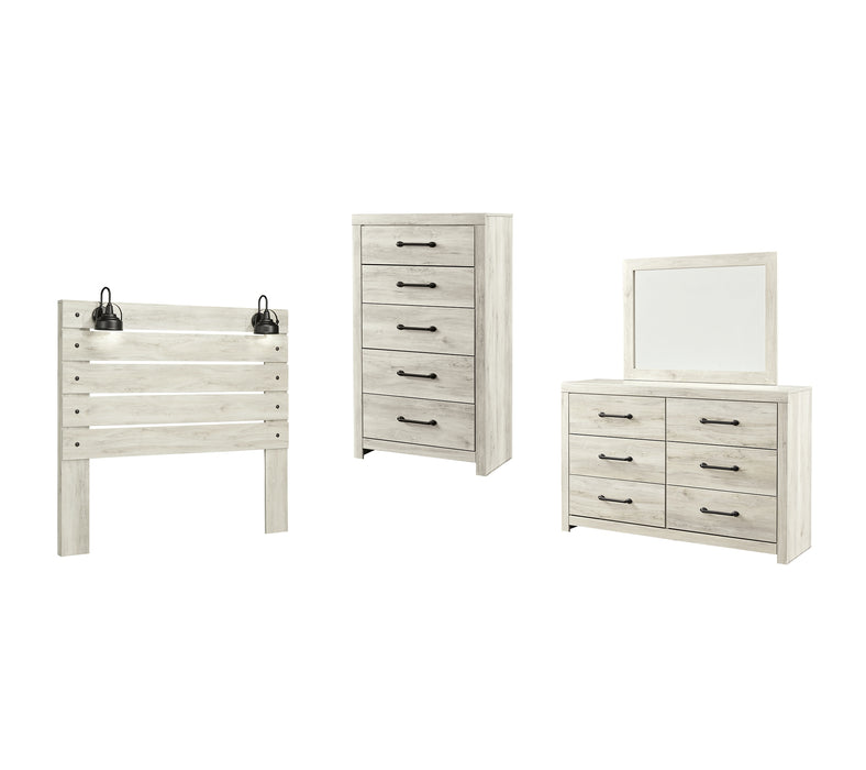 Cambeck Queen Panel Headboard with Mirrored Dresser and Chest Factory Furniture Mattress & More - Online or In-Store at our Phillipsburg Location Serving Dayton, Eaton, and Greenville. Shop Now.
