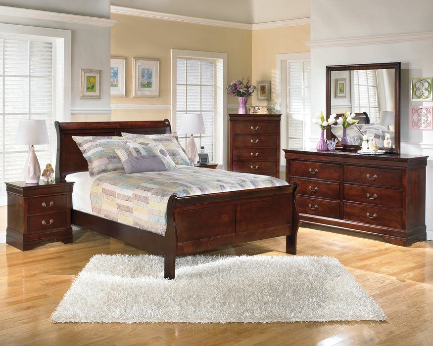 Alisdair Queen Sleigh Bed with Mirrored Dresser Factory Furniture Mattress & More - Online or In-Store at our Phillipsburg Location Serving Dayton, Eaton, and Greenville. Shop Now.