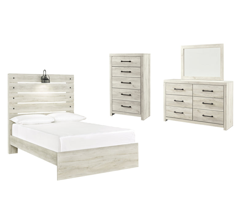 Cambeck Queen Panel Bed with Mirrored Dresser and Chest Factory Furniture Mattress & More - Online or In-Store at our Phillipsburg Location Serving Dayton, Eaton, and Greenville. Shop Now.