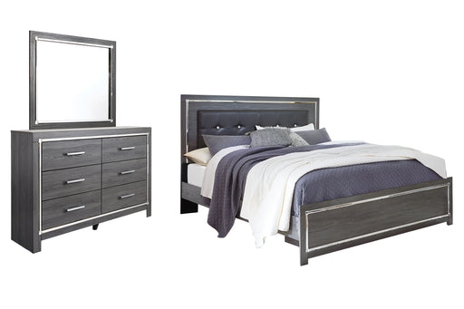 Lodanna King Panel Bed with Mirrored Dresser Factory Furniture Mattress & More - Online or In-Store at our Phillipsburg Location Serving Dayton, Eaton, and Greenville. Shop Now.