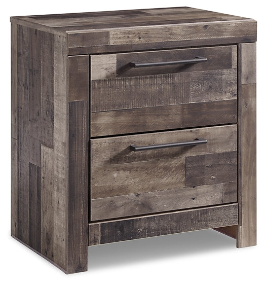 Derekson King Panel Bed with 6 Storage Drawers with Mirrored Dresser, Chest and Nightstand Factory Furniture Mattress & More - Online or In-Store at our Phillipsburg Location Serving Dayton, Eaton, and Greenville. Shop Now.