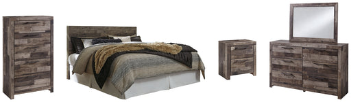 Derekson King Panel Headboard with Mirrored Dresser, Chest and Nightstand Factory Furniture Mattress & More - Online or In-Store at our Phillipsburg Location Serving Dayton, Eaton, and Greenville. Shop Now.