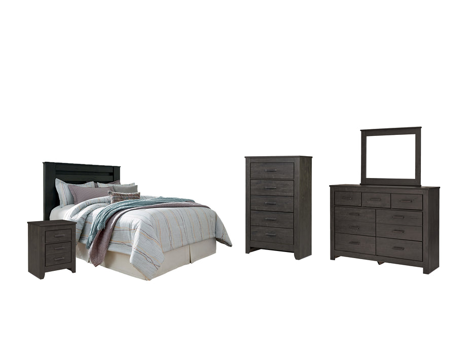 Brinxton King/California King Panel Headboard with Mirrored Dresser, Chest and Nightstand Factory Furniture Mattress & More - Online or In-Store at our Phillipsburg Location Serving Dayton, Eaton, and Greenville. Shop Now.