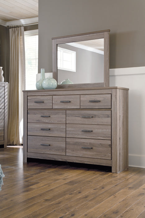 Zelen Queen/Full Panel Headboard with Mirrored Dresser, Chest and 2 Nightstands Factory Furniture Mattress & More - Online or In-Store at our Phillipsburg Location Serving Dayton, Eaton, and Greenville. Shop Now.