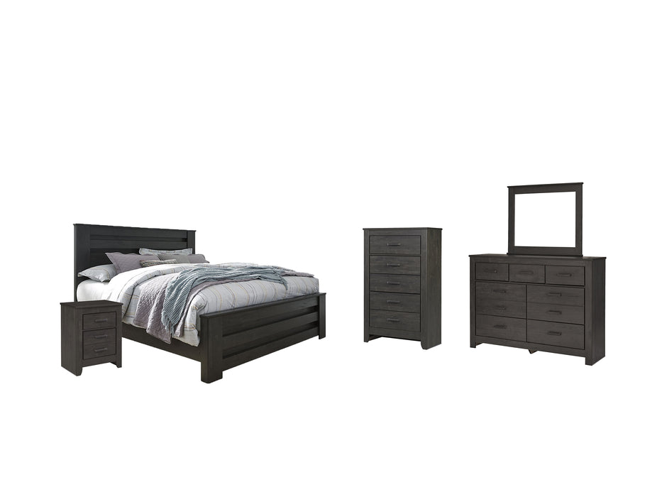 Brinxton King Panel Bed with Mirrored Dresser, Chest and Nightstand Factory Furniture Mattress & More - Online or In-Store at our Phillipsburg Location Serving Dayton, Eaton, and Greenville. Shop Now.