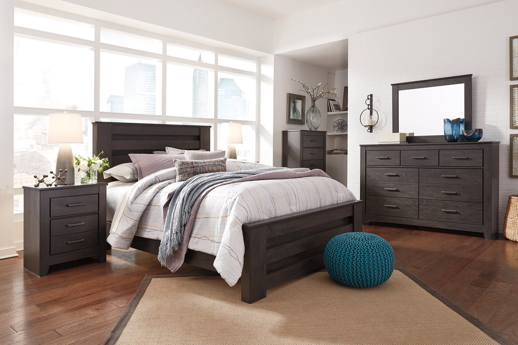 Brinxton King Panel Bed with Mirrored Dresser, Chest and 2 Nightstands Factory Furniture Mattress & More - Online or In-Store at our Phillipsburg Location Serving Dayton, Eaton, and Greenville. Shop Now.