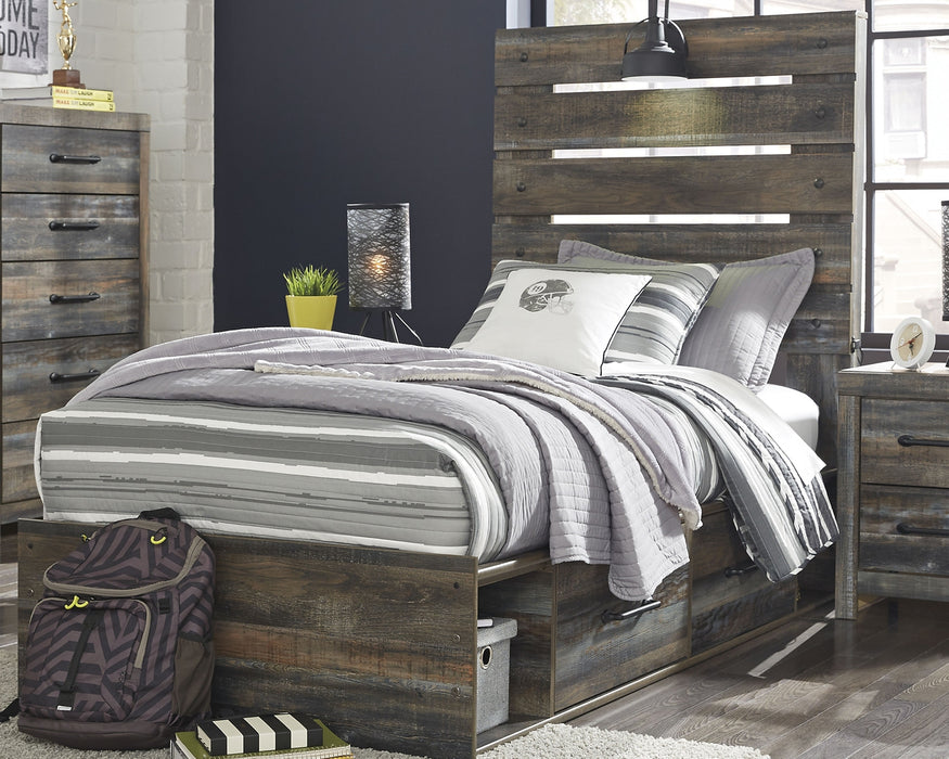 Drystan Twin Panel Bed with 4 Storage Drawers with Dresser Factory Furniture Mattress & More - Online or In-Store at our Phillipsburg Location Serving Dayton, Eaton, and Greenville. Shop Now.