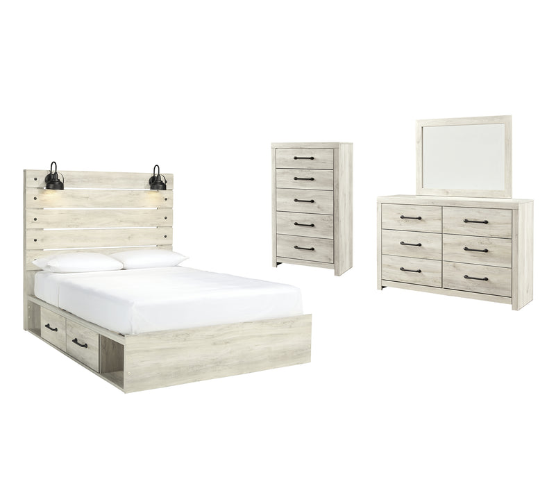Cambeck Twin Panel Bed with 4 Storage Drawers with Mirrored Dresser and Chest Factory Furniture Mattress & More - Online or In-Store at our Phillipsburg Location Serving Dayton, Eaton, and Greenville. Shop Now.