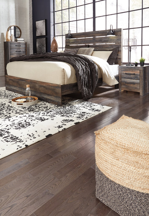 Drystan King Panel Bed with Mirrored Dresser and 2 Nightstands Factory Furniture Mattress & More - Online or In-Store at our Phillipsburg Location Serving Dayton, Eaton, and Greenville. Shop Now.