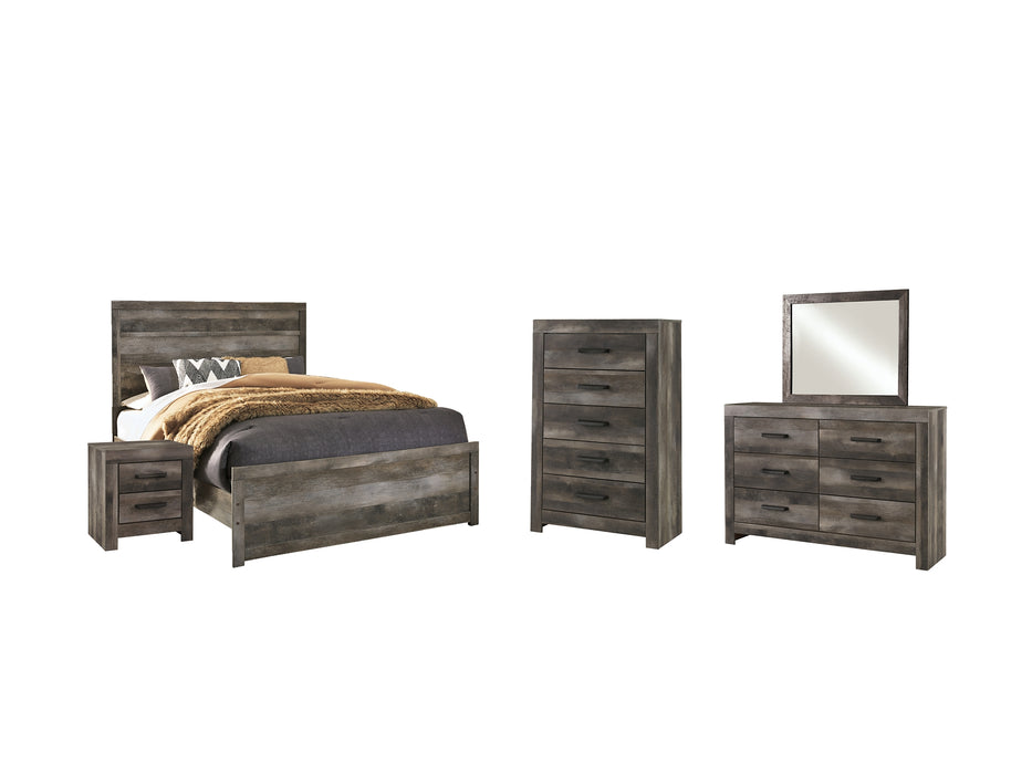 Wynnlow Queen Panel Bed with Mirrored Dresser, Chest and Nightstand Factory Furniture Mattress & More - Online or In-Store at our Phillipsburg Location Serving Dayton, Eaton, and Greenville. Shop Now.