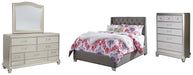 Coralayne Full Upholstered Bed with Mirrored Dresser and Chest Factory Furniture Mattress & More - Online or In-Store at our Phillipsburg Location Serving Dayton, Eaton, and Greenville. Shop Now.