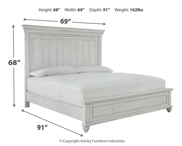 Kanwyn Queen Panel Bed with Mirrored Dresser, Chest and Nightstand Factory Furniture Mattress & More - Online or In-Store at our Phillipsburg Location Serving Dayton, Eaton, and Greenville. Shop Now.