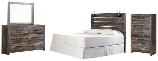 Drystan King Panel Headboard with Mirrored Dresser and Chest Factory Furniture Mattress & More - Online or In-Store at our Phillipsburg Location Serving Dayton, Eaton, and Greenville. Shop Now.