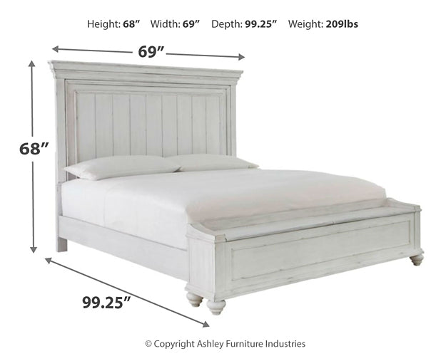 Kanwyn Queen Panel Bed with Storage with Mirrored Dresser and 2 Nightstands Factory Furniture Mattress & More - Online or In-Store at our Phillipsburg Location Serving Dayton, Eaton, and Greenville. Shop Now.