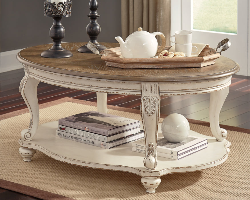 Realyn Coffee Table with 1 End Table Factory Furniture Mattress & More - Online or In-Store at our Phillipsburg Location Serving Dayton, Eaton, and Greenville. Shop Now.