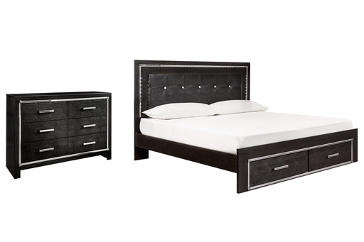 Kaydell King Panel Bed with Storage with Dresser Factory Furniture Mattress & More - Online or In-Store at our Phillipsburg Location Serving Dayton, Eaton, and Greenville. Shop Now.