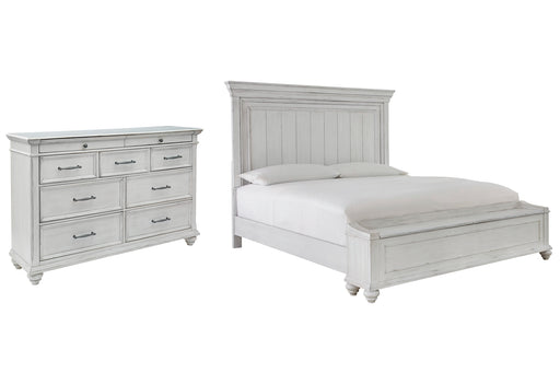 Kanwyn King Panel Bed with Storage with Dresser Factory Furniture Mattress & More - Online or In-Store at our Phillipsburg Location Serving Dayton, Eaton, and Greenville. Shop Now.