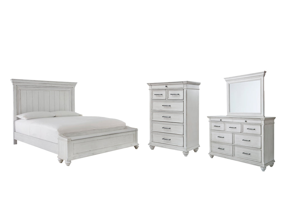 Kanwyn Queen Panel Bed with Storage with Mirrored Dresser and Chest Factory Furniture Mattress & More - Online or In-Store at our Phillipsburg Location Serving Dayton, Eaton, and Greenville. Shop Now.