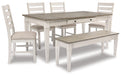 Skempton Dining Table and 4 Chairs and Bench Factory Furniture Mattress & More - Online or In-Store at our Phillipsburg Location Serving Dayton, Eaton, and Greenville. Shop Now.